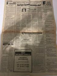 TERCÜMAN GAZETESİ - 15 MAYIS 1986 - SADECE 2 SAYFADIR -Demirel-İmren Aykut-Nazlı Ilıcak-Ahmet Kabaklı-Prof. Dr. Yılmaz Altuğ-Rauf Tamer  Altın yıllar mutlu ve güvenli yarınlar-Siyasi transfer trafiği hızlandı-Demirel grubu da Meclis’te-Beykoz Belediye Başkanı’nı kimse gecekondundan çıkaramıyor-APO’nun oyunu mu? Suriye’nin teslim ettiği terörist şüpheli kişi-Bölücülerle çatışmada 1 polis şehit oldu-Görmezlerin gecesini ama şarkıcı şenlendirdi-NATO raporu Boğazlar en sıkı korumada-Bomba davası Bulmacaları kim çözdü?-Bir bilen’in bildikleri ve bizim bilmediklerimiz-Gün ışığında Milli terbiyede arayış-Suriye-İsrail savaşı mı?-Sözün kısası Sokak ne diyor?-Okuyucuların forumu Kitaplık kurmak isteyenlere duyuru-Enerji tasarrufu ve israf