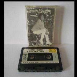 Kaset Whitney Houston, I'm Your Baby Tonight Albümü. Orijinal dönem kağıt baskı