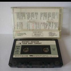 Kaset Whitney Houston, I'm Your Baby Tonight Albümü. Orijinal dönem kağıt baskı