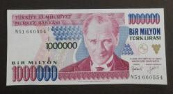 7 EMİSYON N 51 SERİ 1 MİLYON LİRA ÇİL ALTI