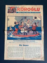 Köroğlu gazetesi Adnan Menderes karikatürlü