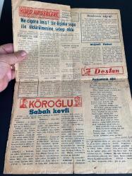 Köroğlu gazetesi Adnan Menderes karikatürlü