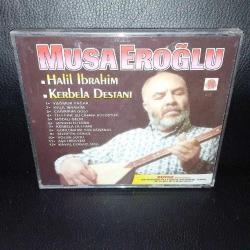 Cd Musa Eroğlu Halil İbrahim Kerbela destanı albümü. Orijinal. sarı bandrollü dönem baskı albüm disk Tertemiz. Koleksiyonluk