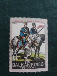 Balkan Savaşı 1912 Türk Askeri Hatıra PUL.