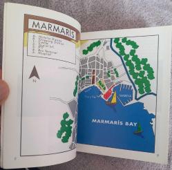 MARMARİS İNGİLİZCE MİNİ REHBER VE 10 ADET KARTPOSTAL KONDİSYON YÜKSEK KOLEKSİYONLUK ÇOK NADİR