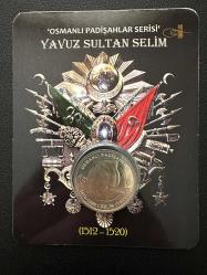 Türkiye 1 Lira 2024 Yavuz Sultan Selim Bimetal. Özel Kitinde. Çil.