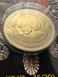 Türkiye 1 Lira 2024 Yavuz Sultan Selim Bimetal. Özel Kitinde. Çil.