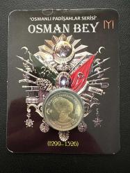 Türkiye 1 Lira 2024 Osman Gazi Bimetal. Özel Kitinde. Çil.