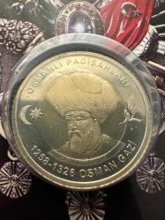 Türkiye 1 Lira 2024 Osman Gazi Bimetal. Özel Kitinde. Çil.
