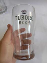 Tuborg bira bardak sıfır eskilerden 0.5 lt