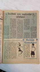 SAMANYOLU ELBİSE PATRON İLAVELİ MECMUA DERGİ - 13 ŞUBAT 1975 — SAYI: 163 HALE SOYGAZİ - AHMET ÖZHAN - HÜLYA KOÇYİĞİT - TANJU GÜRSU - SALİH GÜNEY - AĞAH HÜN - SEYHAN KARABAY - ASU MARALMAN - SEMİHA YANKI - EDİZ ONAY - İSKENDER DOĞAN - ALİ RIZA BİNBOĞA - NİLÜFER - AYLA ALGAN - FÜSUN ÖNAL - EROL EVGİN - KARTAL TİBET - ERGİN ORBERK - ARAM GÜLYÜZ - NEŞE KARABÖCEK - TEVFİK YENER - FERI CANSEL - SAHNE VE FİLM GEÇİŞLERİ - NİŞAN HABERLERİ - PERHİZ VE KİLO KONTROLÜ - ÇİRKEF FİLMİ - PLAK ÖDÜLLERİ - EUROVISION HAZIRLIKLARI - ANADOLU TURNESİ - PLAK ŞİRKETİ DEĞİŞİMLERİ - YÖNETMENLİK DENEMESİ - BALAYI GEZİSİ - SAHNE KIYAFETLERİ - FESTİVAL YOLCULUKLARI - ZAYIFLAMA EGZERSİZLERİ - NAYLON TULUM TEKNİĞİ - ETEK UZATMA TÜYOLARI - KOLSUZ KAZAK MODASI - SICAK DALGASI - 36 SAYFA