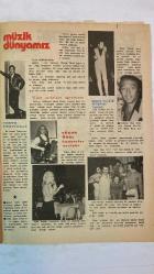 SAMANYOLU ELBİSE PATRON İLAVELİ MECMUA DERGİ - 16 AĞUSTOS 1973 — SAYI: 85 AYTEN ALPMAN - SELMİ ANDAK - ALİ KOCATEPE - ERTAN ANAPA - ÖMER TARIMAN - GÜZİN & BAHA - NİLÜFER - MAZHAR & FUAT - GÖKBEN - ERSEN & KARDAŞLAR - EDİZ ONAY - CAHİT OBEN - MİSAK PERKER - FÜSUN ÖNAL - YURDAER DOĞULU - ERKUT TAÇKIN - ÖMÜR GÖKSEL - GÜLİSTAN OKAN - NÜKET DURU - ZALİHA - TANJU OKAN - ADELA - ZAFER ÇATAL - AJDA PEKKAN - SERGIO LAMA - CEM KARACA - ARİF MARDİN - HAYATİ - TÜRKAN ŞORAY - HÜLYA KOÇYİĞİT - FATMA GİRİK - LÜTFİ Ö. AKAD - ARZU OKAY - SEYHAN KARABAY - SEYYAR TANER - SEVİM TUNA - MAKYAJ KUSURLARI VE ÇÖZÜMLERİ - FONDÖTEN, FAR, RİMEL, PUDRA, DUDAK BOYASI TÜYOLARI - PUHU GÖZLER VE BEYAZ FAR SORUNU - YAZLIK GÖZLÜK VE GÜNEŞTEN KORUMA - TOKYO MÜZİK FESTİVALİNE KATILIMLAR - PLAK DÜNYASINDAN HABERLER - LP DERLEMELERİ VE YENİ ANLAŞMALAR - SANATÇI KONSERLERİ VE SAHNE DÖNÜŞLERİ - KÖY FİLMLERİ İÇİN SESSİZ YARIŞ: ŞORAY, KOÇYİĞİT, GİRİK - ARZU OKAY’IN SANATTA DURAKLAMA KARARI - SEYYAR TANER’İN KÖYLÜ KAD - 36 SAYFA