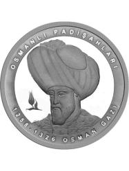 Osman Gazi Hatıra Parası Çil, Osmanlı Padişahları Serisi No.1 Hatıra Parası SERTİFİKALI