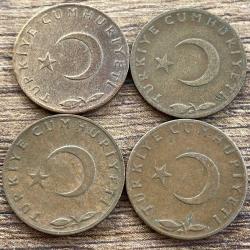 Türkiye 1961/65/66/67 Yılları 5 Kuruş Takım