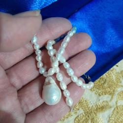 Gerçek Barok İnci kolye