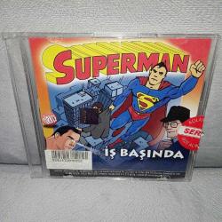 VCD Superman iş başında. Orijinal.Türkçe dublaj. disk 10 üzerinden 9 koleksiyonluk Sorunsuz çalışıyor.