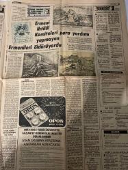 TERCÜMAN GAZETESİ - 4 TEMMUZ 1981 - SADECE 16 SAYFADIR -Ekrem Yigit-Nazlı Ilıcak-Prof Dr Emre Gönensay-Mesut Yılmaz-Alparslan Türkeş-Refah Partisi Lideri Necmettin Erbakan-Bekir Boran-Akif Şildayan-Yaşar Yurettin-Hüseyin Alparslan-Muzaffer Can-Zafar Özen-Osman Arif Bahtiyar-Salçıcı-Borg-McEnroe-Mahmut Bulut-Mursin-Ali Kemal-Kurtçu-Mehmet Turman-Ural Arin-Attila Gökçe-B Mustafa Altay-Vural-İsmail Lütfi Çakan-Mehmet H Subaşı-Tanur-Hammad b Seleme-Hüseyin Özgün-Mehmet Celil Çetin  Üniversitelerimize daha fazla öğrenci alabiliriz-Sonuçlar Ağustosta belli olacak-Anadolu Liseleri ve özel okulların 2 basamak imtihanları yapıldı-Fen Lisesi 2 Basamak İmtihanını kazanan 96 öğrenci belli oldu-Bu yıl cuma günü başlayan Ramazan cuma günü bitecek-Özel sektör tahvil faizleri serbest bırakıldı-Yerinde ve gecikmiş bir adım-Türkiye’deki terör olaylarının arkasında Bulgaristan var-107 Talihlimiz daha belli oldu-Hediye yağmuru ikinci hafta çekilişimizde de büyük talihlilerimize şans getirdi-3 Komünist örg
