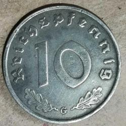 NAZİ ALMANYASI  1940 G    10 PFENNIG
