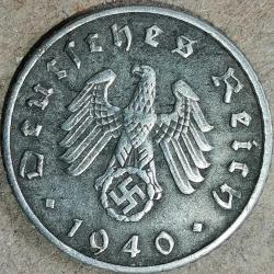 NAZİ ALMANYASI  1940 A    5  PFENNIG
