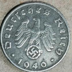NAZİ ALMANYASI  1940 D    5  PFENNIG