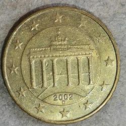 ALMANYA   2002  D   10  EURO CENT