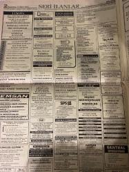 SABAH İSTANBUL ÖZEL SERİ İLAN SARI SAYFALAR DOĞUM GÜNÜ GAZETESİ - 17 MART 1997 -sigorta-garson-mobilya-kuaför-Çocuk bakım-emlakçı-sağlık-tahsilatçı-şoför-temizlik elemanı-tezgahtar-tornacı-kasap-pastane-muhasebe-Beşiktaş-Beykoz-Alibeyköy-Bağcılar-Bakırköy-Gayrettepe-laleli-Levent-Gaziosmanpaşa-Fatih-Beşiktaş-Fındıkzade-Küçükçekmece-Ortaköy-Florya-Fulya- Üsküdar-Göztepe-Bağlarbaşı-Ataşehir-Yalova-Tuzla-Avcılar-Ulus-Merter-Anadoluhisarı-Tarabya-Sefaköy-yakacık-Suadiye-moda-kazasker-Maltepe-Kartal-grey-pakpen-Cemsan Tekstil-uluslararası finans kuruluşu-elit dış ticaret-sunlıght tekstil-Kompen Tekstil-net metal-deren ambalaj-LC Waikiki fetih Tekstil-Hepcanlar Tekstil-teks-saray mağazası-Eda telekom-Marmara telekom-kıroğlu elektronik-sentez haberleşme-İstanbul Elektronik-Gürses-Şamiloğlu Elektronik-Nil ticaret-Yaman Teknomark-Canan Tekstil-Güngör Elektronik- Yılmaz ithalat-Kutlu bilişim-engin makina-master otomotiv