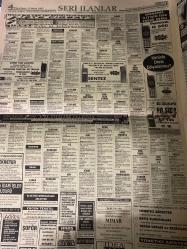 SABAH İSTANBUL ÖZEL SERİ İLAN SARI SAYFALAR DOĞUM GÜNÜ GAZETESİ - 17 MART 1997 -sigorta-garson-mobilya-kuaför-Çocuk bakım-emlakçı-sağlık-tahsilatçı-şoför-temizlik elemanı-tezgahtar-tornacı-kasap-pastane-muhasebe-Beşiktaş-Beykoz-Alibeyköy-Bağcılar-Bakırköy-Gayrettepe-laleli-Levent-Gaziosmanpaşa-Fatih-Beşiktaş-Fındıkzade-Küçükçekmece-Ortaköy-Florya-Fulya- Üsküdar-Göztepe-Bağlarbaşı-Ataşehir-Yalova-Tuzla-Avcılar-Ulus-Merter-Anadoluhisarı-Tarabya-Sefaköy-yakacık-Suadiye-moda-kazasker-Maltepe-Kartal-grey-pakpen-Cemsan Tekstil-uluslararası finans kuruluşu-elit dış ticaret-sunlıght tekstil-Kompen Tekstil-net metal-deren ambalaj-LC Waikiki fetih Tekstil-Hepcanlar Tekstil-teks-saray mağazası-Eda telekom-Marmara telekom-kıroğlu elektronik-sentez haberleşme-İstanbul Elektronik-Gürses-Şamiloğlu Elektronik-Nil ticaret-Yaman Teknomark-Canan Tekstil-Güngör Elektronik- Yılmaz ithalat-Kutlu bilişim-engin makina-master otomotiv
