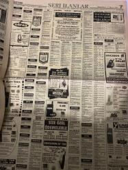 SABAH İSTANBUL ÖZEL SERİ İLAN SARI SAYFALAR DOĞUM GÜNÜ GAZETESİ - 17 MART 1997 -sigorta-garson-mobilya-kuaför-Çocuk bakım-emlakçı-sağlık-tahsilatçı-şoför-temizlik elemanı-tezgahtar-tornacı-kasap-pastane-muhasebe-Beşiktaş-Beykoz-Alibeyköy-Bağcılar-Bakırköy-Gayrettepe-laleli-Levent-Gaziosmanpaşa-Fatih-Beşiktaş-Fındıkzade-Küçükçekmece-Ortaköy-Florya-Fulya- Üsküdar-Göztepe-Bağlarbaşı-Ataşehir-Yalova-Tuzla-Avcılar-Ulus-Merter-Anadoluhisarı-Tarabya-Sefaköy-yakacık-Suadiye-moda-kazasker-Maltepe-Kartal-grey-pakpen-Cemsan Tekstil-uluslararası finans kuruluşu-elit dış ticaret-sunlıght tekstil-Kompen Tekstil-net metal-deren ambalaj-LC Waikiki fetih Tekstil-Hepcanlar Tekstil-teks-saray mağazası-Eda telekom-Marmara telekom-kıroğlu elektronik-sentez haberleşme-İstanbul Elektronik-Gürses-Şamiloğlu Elektronik-Nil ticaret-Yaman Teknomark-Canan Tekstil-Güngör Elektronik- Yılmaz ithalat-Kutlu bilişim-engin makina-master otomotiv