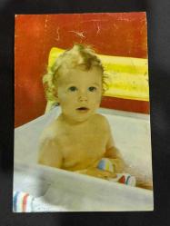 Çocuk Bebek eski kartpostal