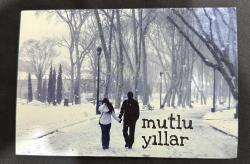 PTT Aşık çiftler Mutlu Yıllar kartpostal