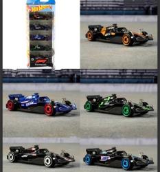 Hot wheels formula 1.  5 li yarış arabası set kutusunda paketli koleksiyon dekor tasarım hediye hobi