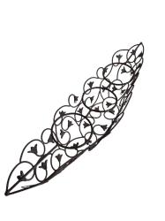 vintage metal kayık desen dekoratif mumluk & 38 cm