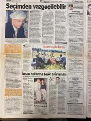HÜRRİYET GAZETESİ DOĞUM GÜNÜ HEDİYESİ - 4 EYLÜL 1998 -TAM TAKIM 42 SAYFADIR -Yılmaz-Hüsamettin Özkan-Deniz Baykal-Fazıl Ilgaz-Oktay Ekşi-Ferai Tınç-Yazgülü Aldoğan-Marc Rosset-Ismail Cem-Bill Clinton-Hillary Clinton-Ecevit-Özal-Doğan Uluç  Seçimden vazgeçebiliriz-Şanslı Türk yolcu-Çakıcı’nın 35 ayrı vukuatı çıktı-Bu takıma güvenin-Löw’ün takviye ısrarı-Beşiktaş kapalı kutu-Tayfun sevinci-Şanslı Türk ölümden döndü-İki Amerikan uçağı havada çarpışıyordu-Lastiği parçalanan Türk uçağı zorunlu iniş yaptı-Ruslar Yeltsin’den bıktı-Konfederasyon çıkışı yanlıştı-Ecevit: Bizim için Kıbrıs sorunu çözüldü-Mesut Yılmaz-Deniz Baykal-Hüsamettin Cindoruk-Hikmet Sami Türk-Yavuz Gökmen-Cem Kafadar-Semra Sezer-Ömer Bilgin-Ertuğrul Özkök-Oktay Ekşi-Recai Kutan-Mesut Yılmaz-Aydın Menderes-Şemdin Sakık-Arif Sakık-Tufan Türenç-Yaşar Nuri Öztürk  Seçimden vazgeçilebilir-Marmaris’te yine jet-ski dehşeti-İnsan haklarına terör sınırlaması-Konvoyda kaza-Kartel marifetiyle muhalefet-Üniversitelere savaş-Susurluk ü