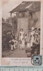 1906 POSTA KARTI POSTADAN GEÇMİŞ FRANSA-PARİS NADİR DAMGALI ORİJİNAL BB4 ÇOK NADİR
