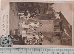 1906 POSTA KARTI POSTADAN GEÇMİŞ FRANSA-PARİS NADİR DAMGALI ORİJİNAL BB4 ÇOK NADİR