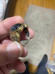 Gümüş ve bronz yüzük