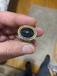 Gümüş ve bronz yüzük