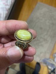 Gümüş ve bronz yüzük