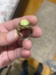 Gümüş ve bronz yüzük