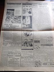 Cumhuriyet Gazetesi - 16 Temmuz 1956 - Dost Pakistan Devlet Reisi İskender Mirza Hararetle Karşılandı fotoğraf - Büyük Millet Meclisi Bugün  Yaz Tatiline Başlıyor - Nixon Başkan Eisenhower'e İzahat Verdi - 6. Kore Tugayımız Dönüyor - Işık Lisesinde Dün Sabah Yangın Çıktı fotoğraf - Rüyam Kotrasının Sahibi Haşim Mardini Yarışı Anlatıyor - Define Arayıcıları Çoğalıyor - Trenlerde Telefon - Karanlıkta Sesler Yazan Perihan Zorlu Yazı Dizisi - Mustafa Kemal Rus Heyeti İle Havzada Ne Konuştu - Karamürsel Araba Vapurunun Tecrübeleri - İsviçre'de Başaşağı Otel İnşa Edildi - İzmir Fuarı Hazırlıkları - Stalin'in Gizli Cinayetleri - Emekli Orgeneral Cemil Cahid Toydemir'in Cenazesi Kaldırıldı - Boston Senfoni Orkestrası Avrupa'da Turneye Çıkıyor - Karacaoğlan Yazan Yaşar Kemal Resimleyen Münif Fehim Yazı Dizisi - Sarışın Bomba Marilyn Monroe Lady Macbeht'i Oynamak İstiyor fotoğraf - Atletizmde Erkeklerde Beşiktaş Kızlarda Kurtuluş Birinci Oldu - 11. Enternasyonal İstanbul Tenis Turnuvası