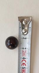 Ateş kehribar.(Siyah-Bordo) 12mm