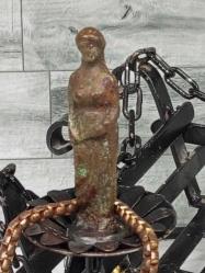 Muazzam Tümüyle Metal Antik Yunan At Arabası