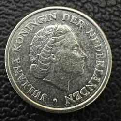 640 Ayar Gümüş,  Hollanda Antilleri 1/10 Gulden, 1956 XF