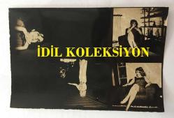 TÜRK SANAT MÜZİĞİ SANATÇISI SEVİM TUNA'NIN ORİJİNAL FOTOĞRAFI - 18 x 12 cm  EBADINDA - TEK FOTOĞRAFTA YER ALAN 4 FARKLI KARE, HER BİR KARE 6 x 6 cm EBADINDADIR