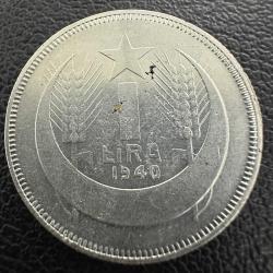 İnönü Gümüş 1 Lira 1940.