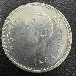 İnönü Gümüş 1 Lira 1940.