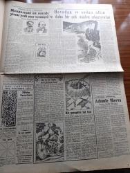 Cumhuriyet Pazar Gazetesi - 19 Temmuz 1953 - Yedi Dakika Yazan Doğan Nadi - renkli karikatür - bir burnun nasıl düzeltildiğini gördüm yazan Vasfiye Özkoçak  - Beş parasız dünya seyahati yazan A. Faulkner V. Vale - haftanın şakaları yazan Burhan Felek - hikaye Pamuk Prenses ve cücesi Yazan M. Reinhardt - beyazperde kahramanlarını dile getirenler Hayri Esen fotoğraf - Rita Hayworth şimdi de Üç boyutlu bir film çeviriyor fotoğraf - Avrupa film dünyasının en parlak yıldızı Silvana Mangano Yazan Feyyaz Tokar - Gregory Peck Kilimancaro filminde Ava Gardner'le beraber fotoğraf - Ev Kadın Moda köşesi - ölümünün 60. yıldönümünde Maupassant On Senede Yirmi Yedi Eser Vermişti Yazan Cenab Ozankan - boş vaktinizi hoş geçirmek için - Ademle Havva yazan Haluk Durukal - Japonya'da Geyşa kızları yeniden ortaya çıktı fotoğraf - Hava transatlantikleri ile Londra New York yolu 7 saate iniyor - İster İnan İster İnan İnanma Çizen Ripley - Gözsüz balık - Mississippi nehrinde ilk gemi