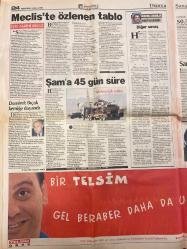 HÜRRİYET GAZETESİ DOĞUM GÜNÜ HEDİYESİ - 8 EKİM 1998 -TAM TAKIM 46 SAYFADIR -Nesim Malki-Çakıcı-Hafız Esad-Mübarek-Süleyman Demirel-Ertuğrul Özkök-Oktay Ekşi-Mustafa Denizli-Tugay-Mustafa Doğan-Bierhoff-Toshack-Turgay Rasit-Joachim Löw-Tugrul Şener-İlhan Söyler-Niran Ünsal-Murat Göğebakan-Muazzez Abacı-Mehmet Esen-Mehmet Ali Erbil-Enis Berberoğlu-Zekeriya Temizel-Korkmaz Kökor-Nazan Özenç-Baki Çol-Hülya Avşar-Gülden Aydın-Sibel Erarslan-Kezban Hatemi-Filiz Koçali-Haldun Sevel  Malki Bombası-Bantlar Aydınlattı-Sam’a 45 Gün Süre-Meclis’te Özlenen Tablo-Buyurun Sayın Başkan-Dünyaya Anlatılacak-Demirel Bıçak Kemiğe Dayandı-Silahın Yüzde 73’ü Hurda-İlginç Bir Değişiklik-Geri Sayım Başladı-Bize Biraz İnsaflı Davranın-Bierhoff İddialı-İşime Karışamazlar-Dadaş Alarmı-Löw’den Cuma Maçına İsyan-Alacakaranlık-Kasaba-Atlara Fısıldayan Adam-Kirli Yarış-Armageddon-Maviya-Murat Göğebakan Konseri-Bırakılmayan Azizlükler-Bak Şu Konuşana Çılgın Gösteri-Temizel Karapara EFT ile Dünyayı Dolaşıyor-Rüşveti Ö