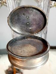 YAKUT TAŞLI ALTIN İŞLEMELİ BÜYÜK BOY GÜMÜŞ RESİMLİK   KOLYE UCU OLARAK KULLANILMAK İSTENİRSE UÇ TAKTIRILMALIDIR