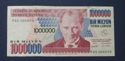 7 EMİSYON R 4 SERİ 1 MİLYON LİRA ÇİL ALTI